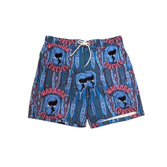 Marvel Other - Marvel Black Panther Wakanda Forever Men's Board Shorts Trunks Sz 2XL 44/46